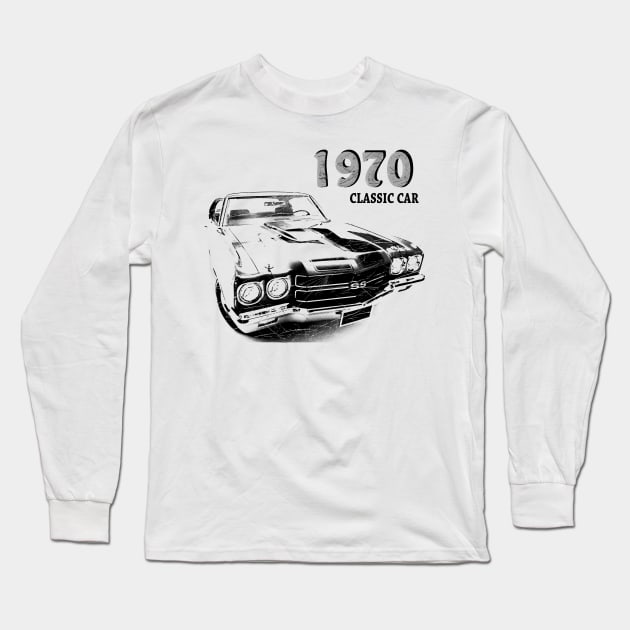 Chevrolet Chevelle SS 1970 Long Sleeve T-Shirt by hottehue